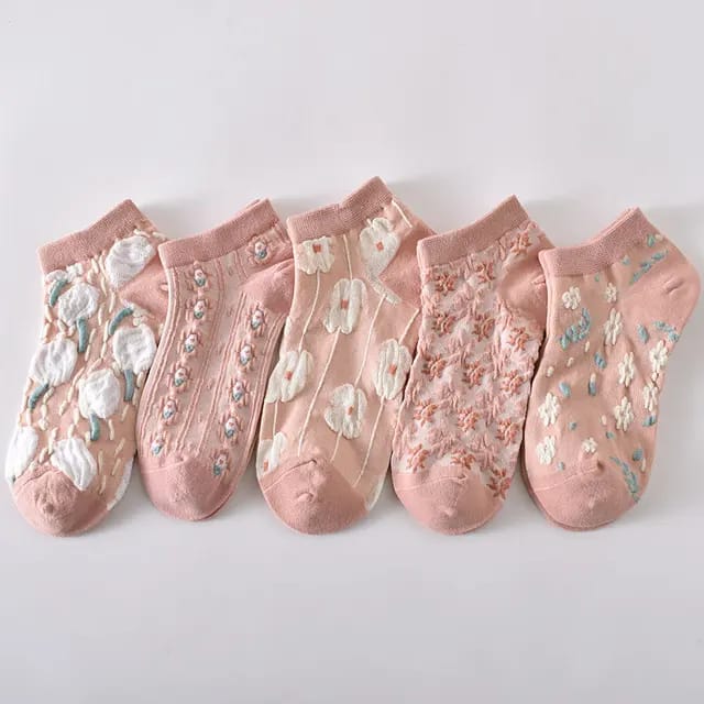 pink socks for women
